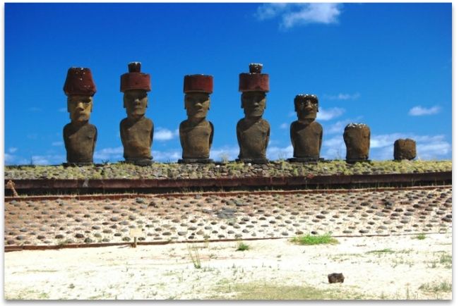Moai with Headdress