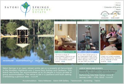 Satori Springs Website